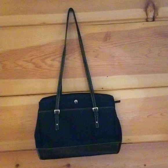 Etienne Aigner Bags Etienne Aigner Navy Blue Denim Shoulder Bag W